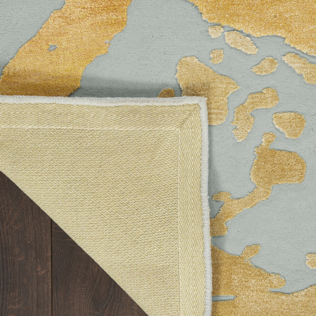 Vawix Gray/Gold 7'9 x 9'9 Rug - Thumbnail - Image 4