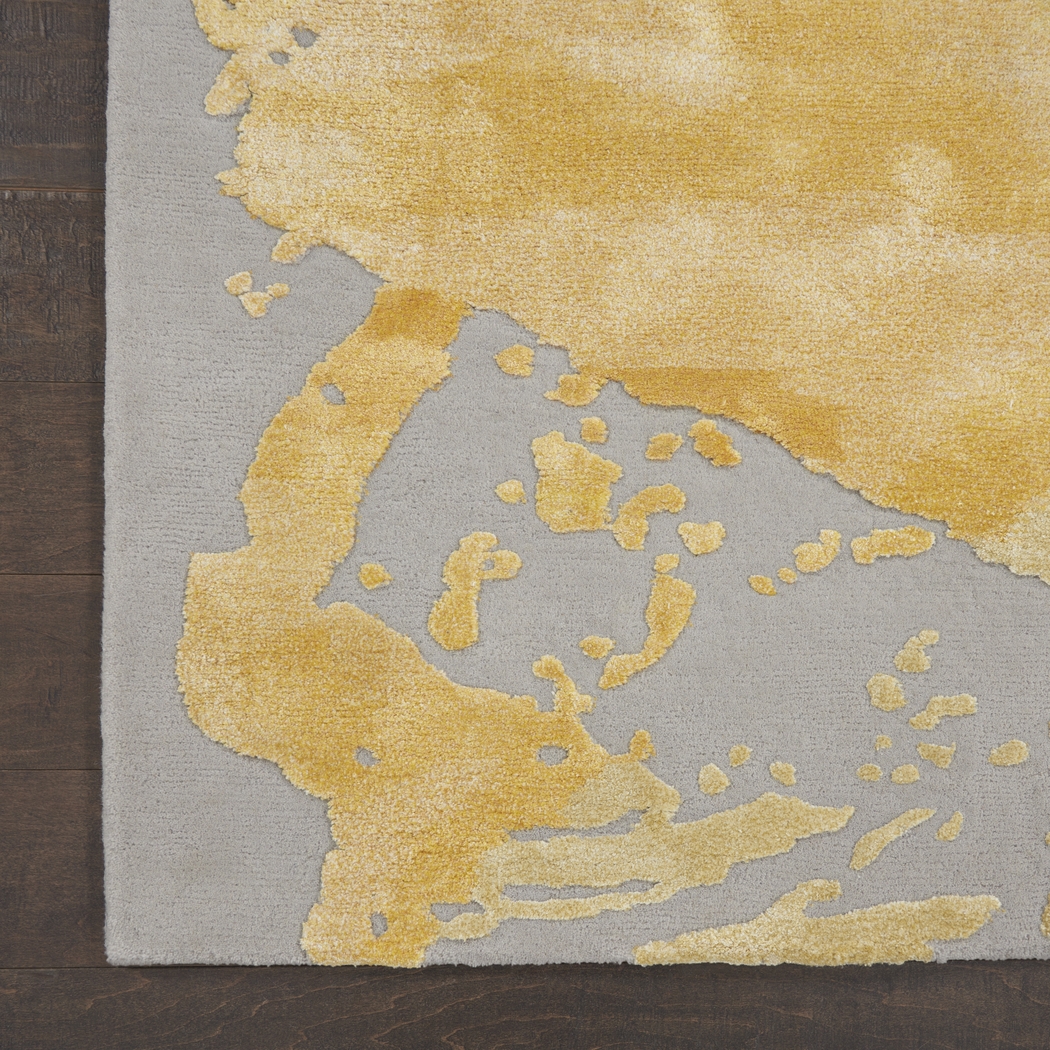 Vawix Gray/Gold 8'6 x 11'6 Rug - Thumbnail - Image 3