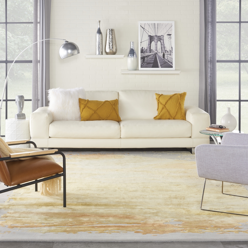 Vawix Gray/Gold 8'6 x 11'6 Rug - Thumbnail - Image 7
