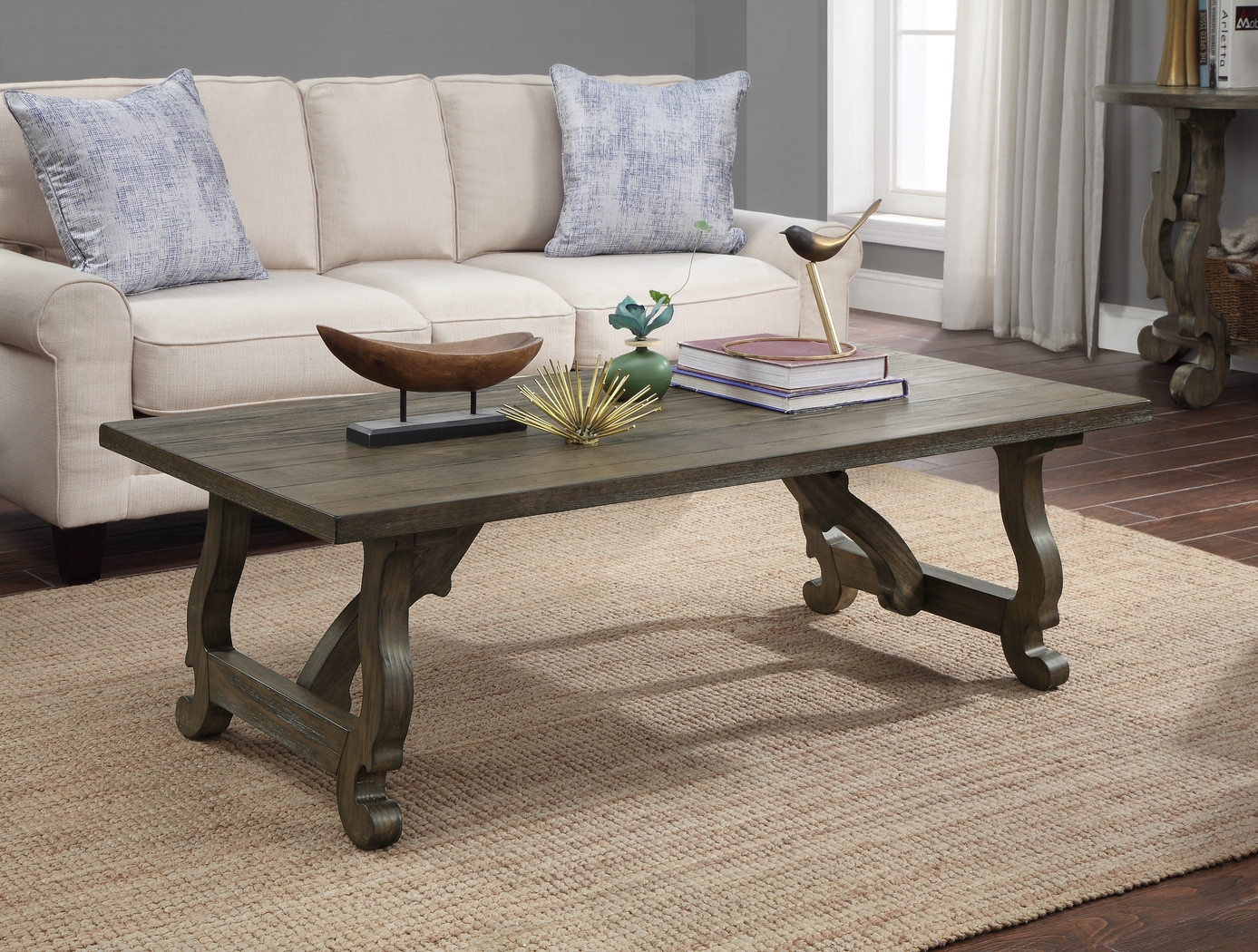 Vayview Brown Cocktail Table - Thumbnail - Image 3