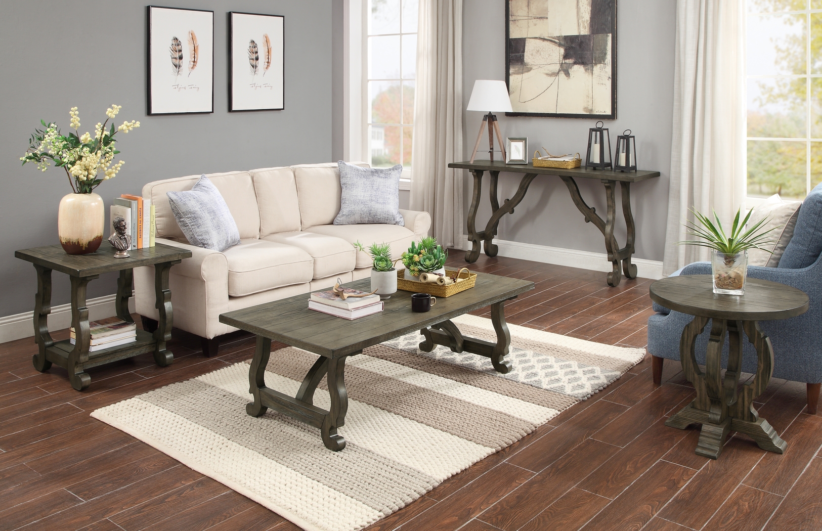 Vayview Brown Cocktail Table - Thumbnail - Image 4