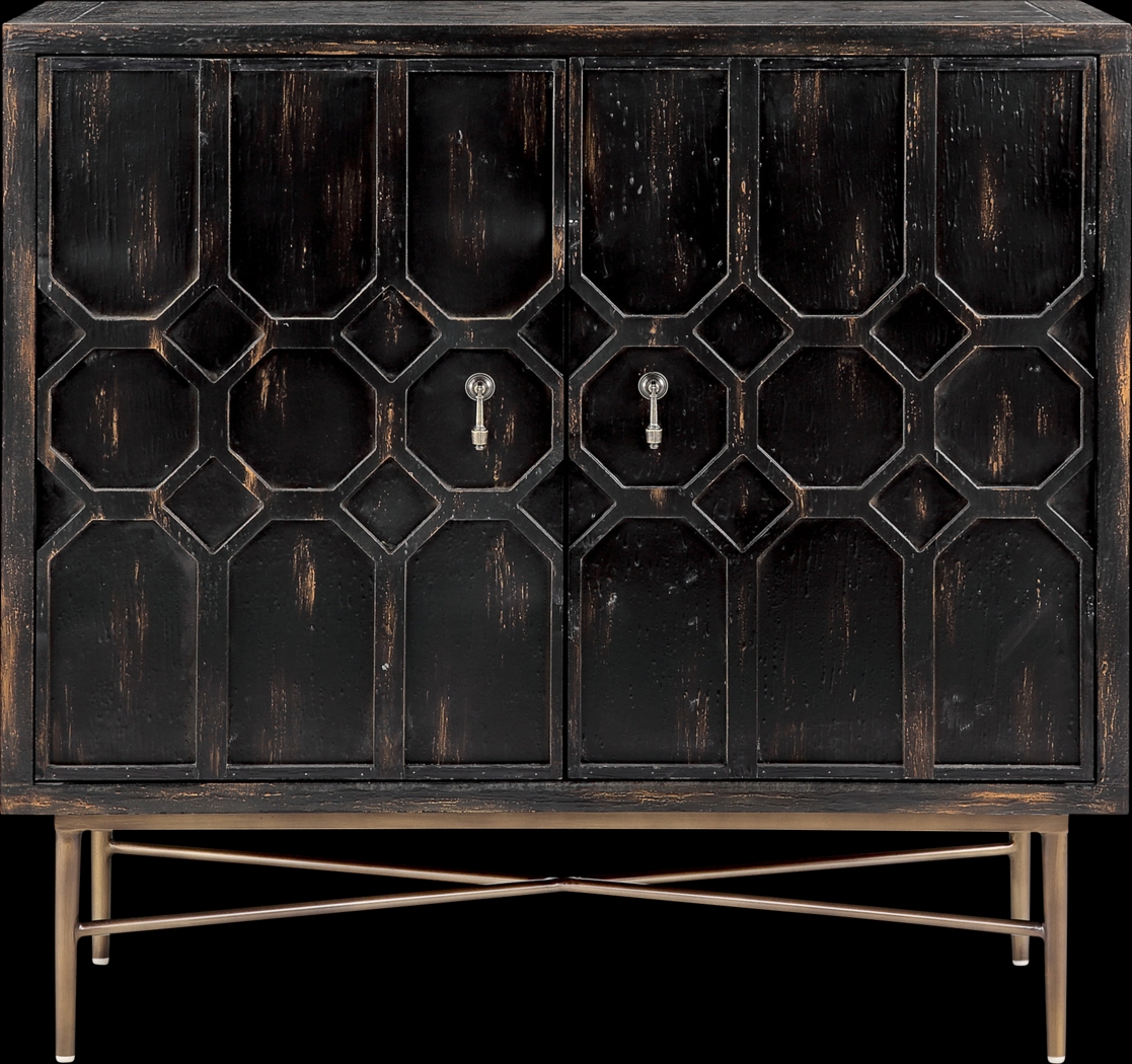 Veazey Black Accent Cabinet - Thumbnail - Image 5