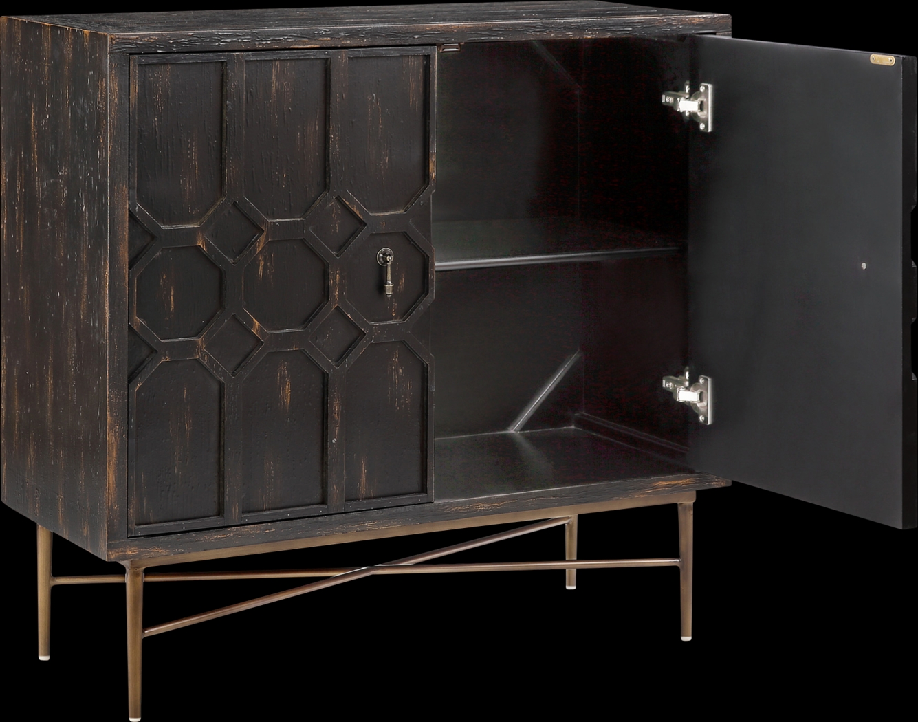 Veazey Black Accent Cabinet - Thumbnail - Image 6