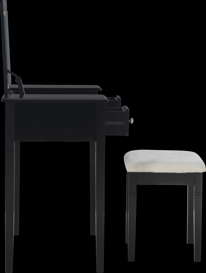 Veazey Black Vanity Set - Thumbnail - Image 13