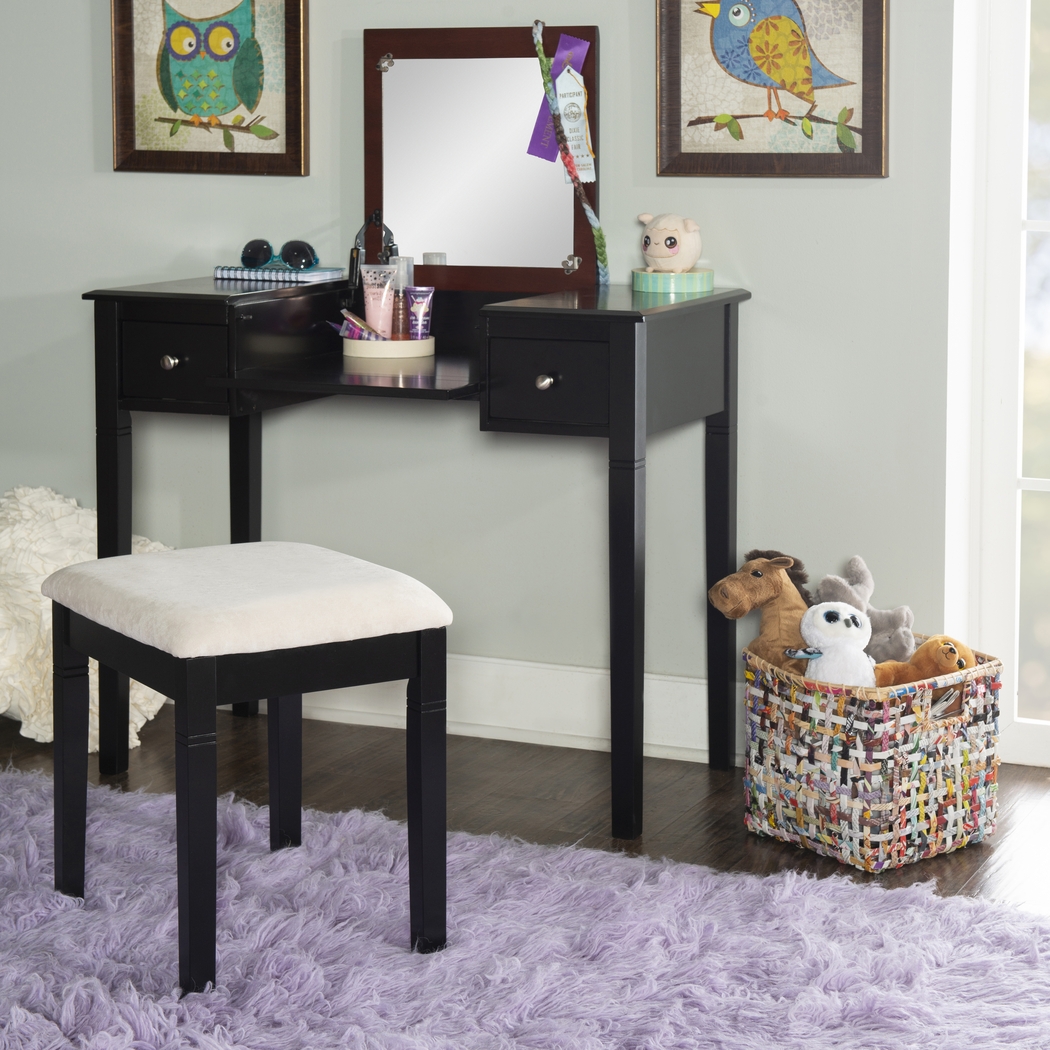 Veazey Black Vanity Set - Thumbnail - Image 4