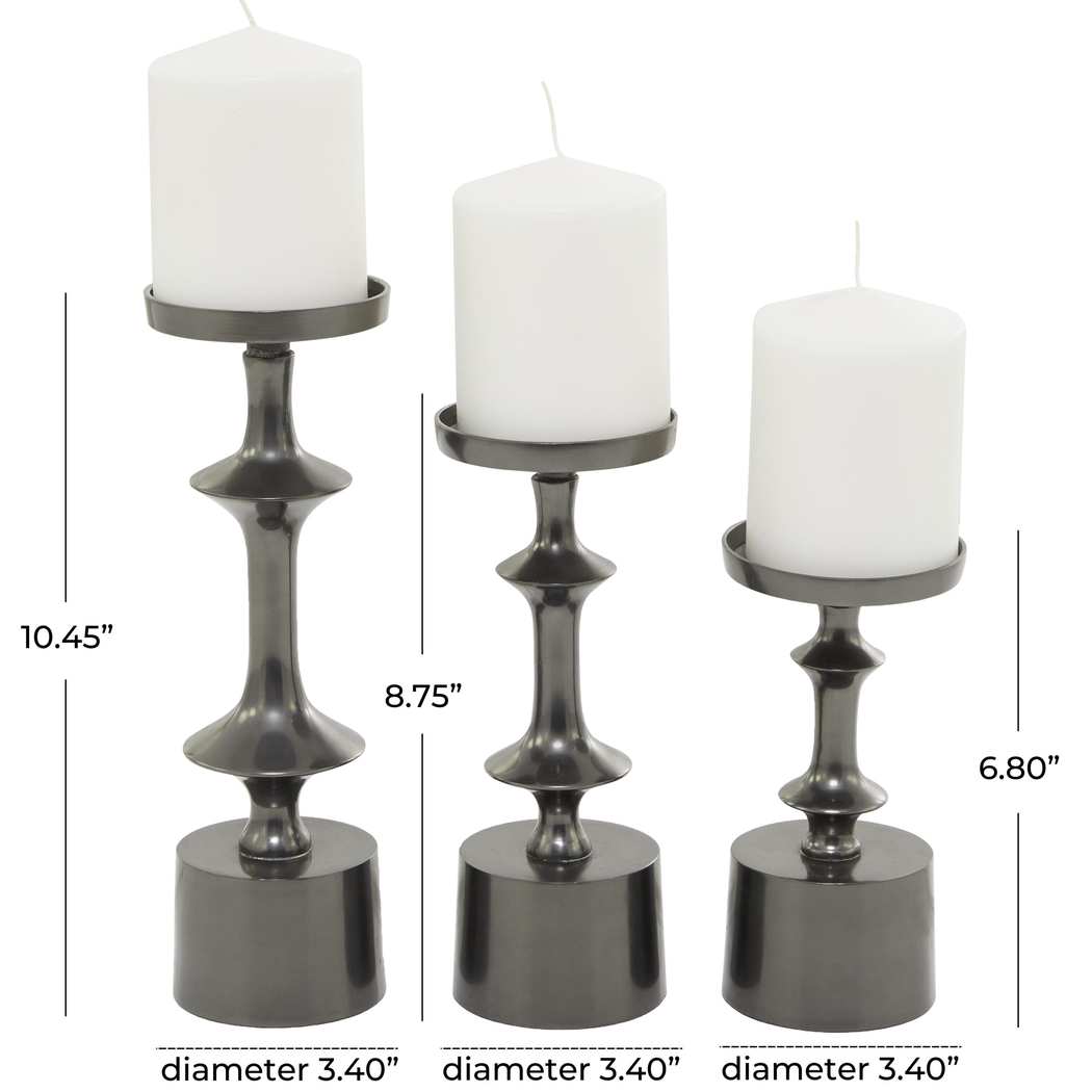 Vebius Black Candle Holder, Set of 3 - Thumbnail - Image 6