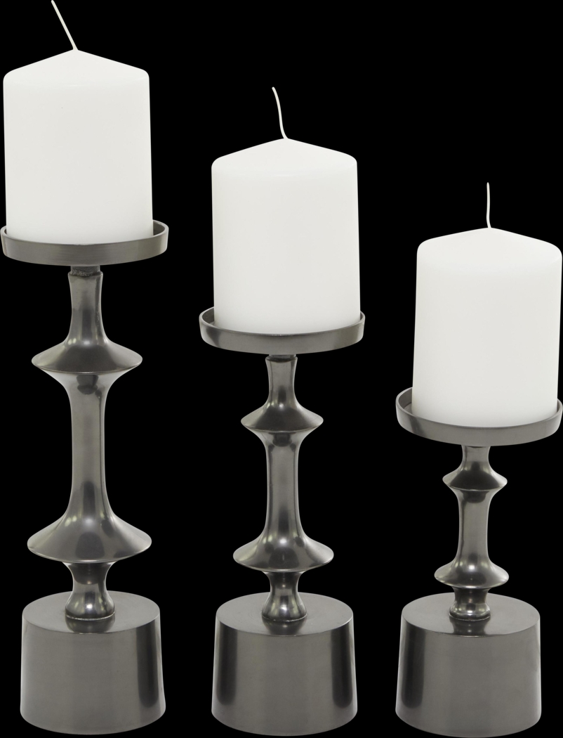 Vebius Black Candle Holder, Set of 3 - Thumbnail - Image 1