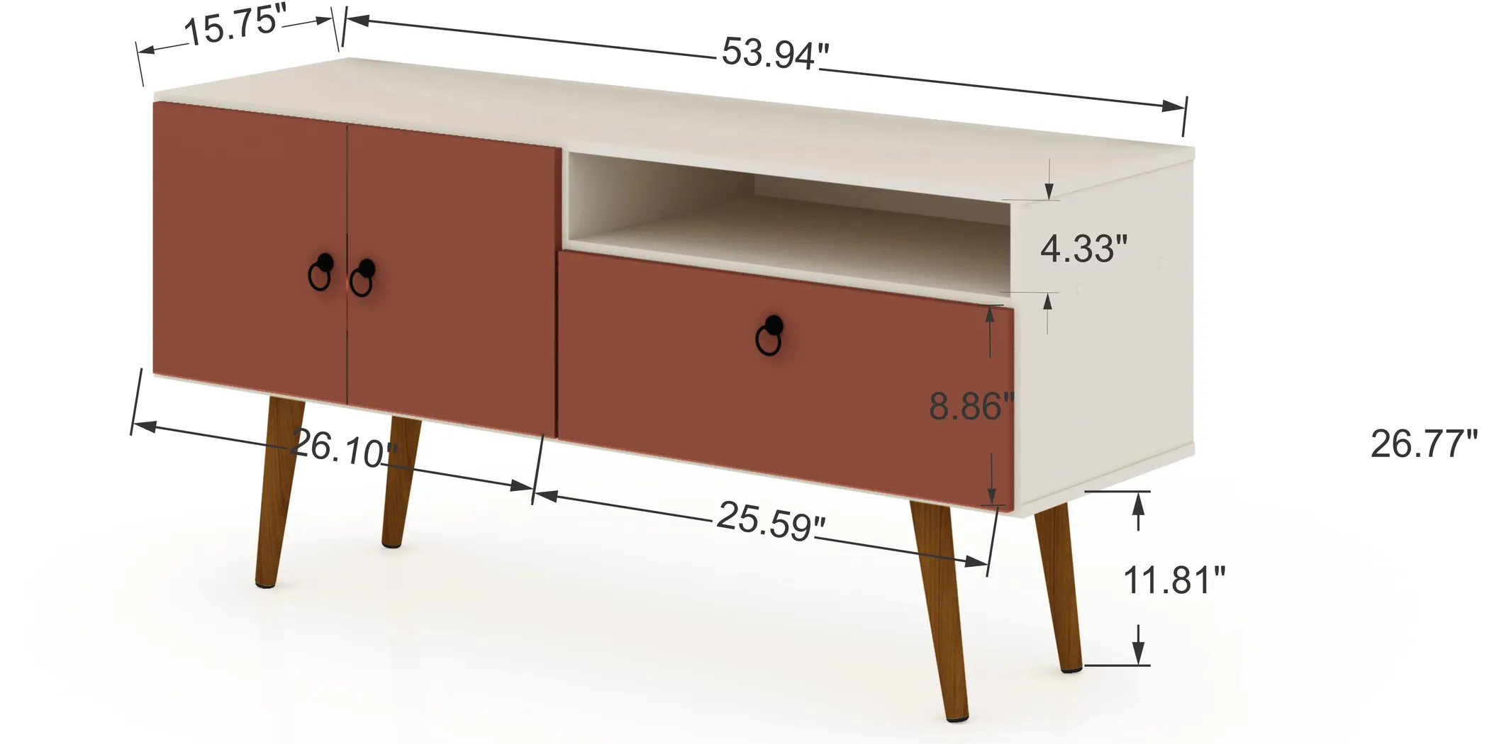 Veblem Orange 54 in. Console - Thumbnail - Image 11