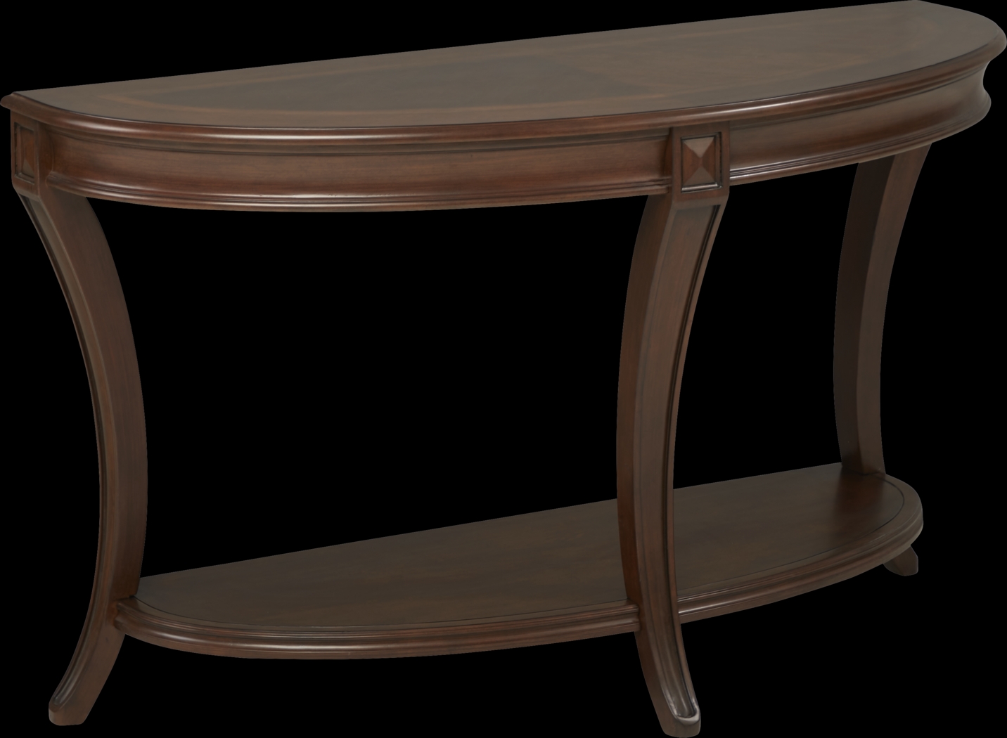 Veckerton Brown Cherry Sofa Table - Thumbnail - Image 3