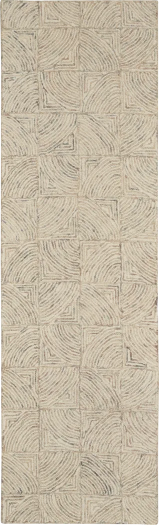 Vector Hills Beige 8' x 10'6 Rug - Thumbnail - Image 2
