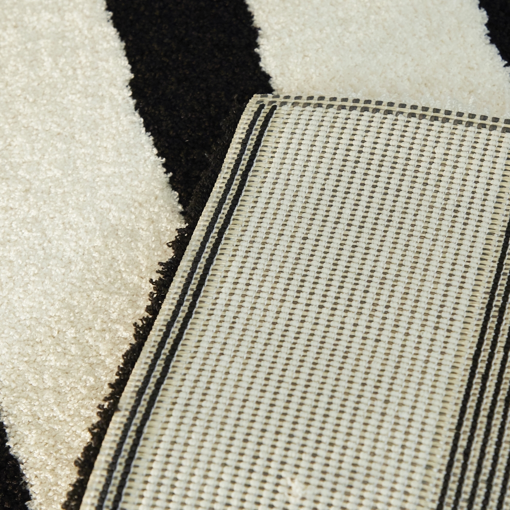 Vedand Black/White 7'10 x 10' Rug - Thumbnail - Image 4