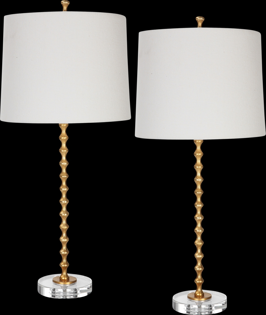 Velarde Way Gold Table Lamps, Set of 2 - Thumbnail - Image 1