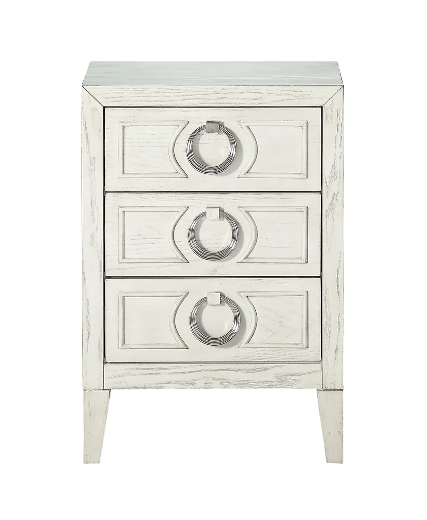 Velerra White End Table - Thumbnail - Image 2