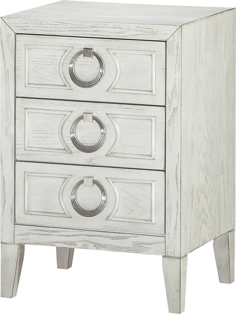 Velerra White End Table - Thumbnail - Image 1