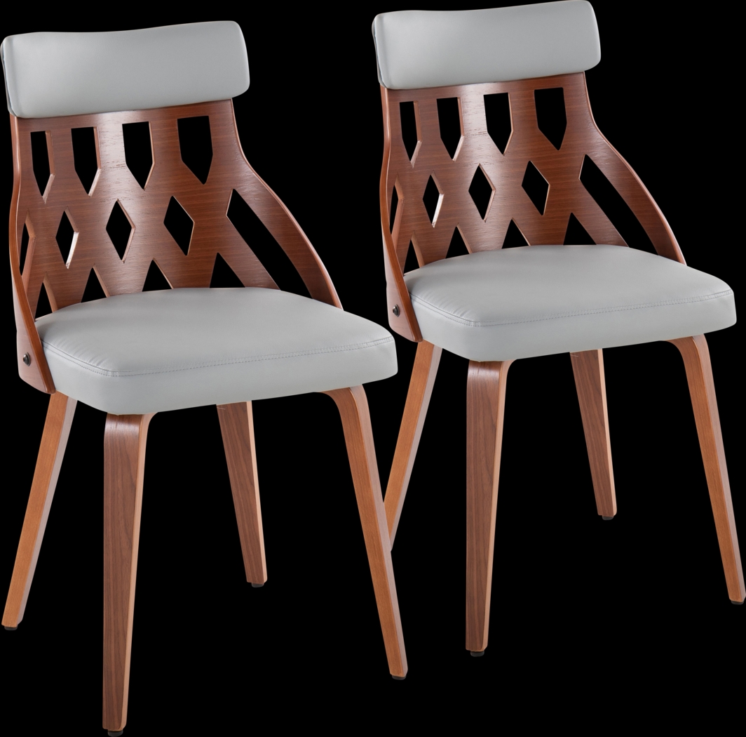 Velie Gray Dining Chair, Set of 2 - Thumbnail - Image 1