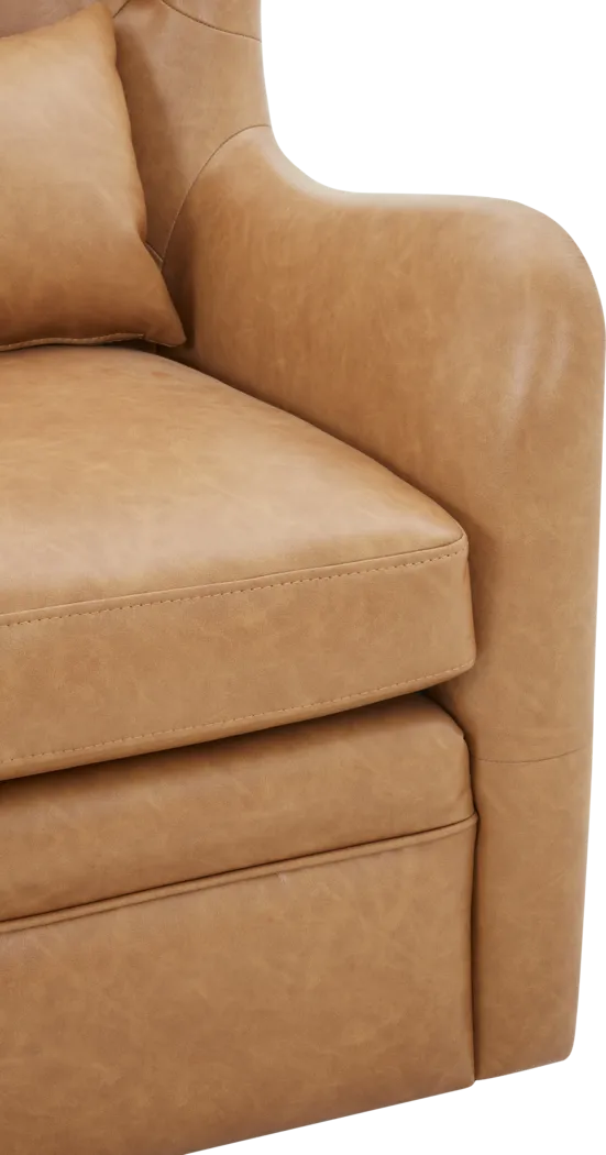 Velina Camel Swivel Chair - Image 6