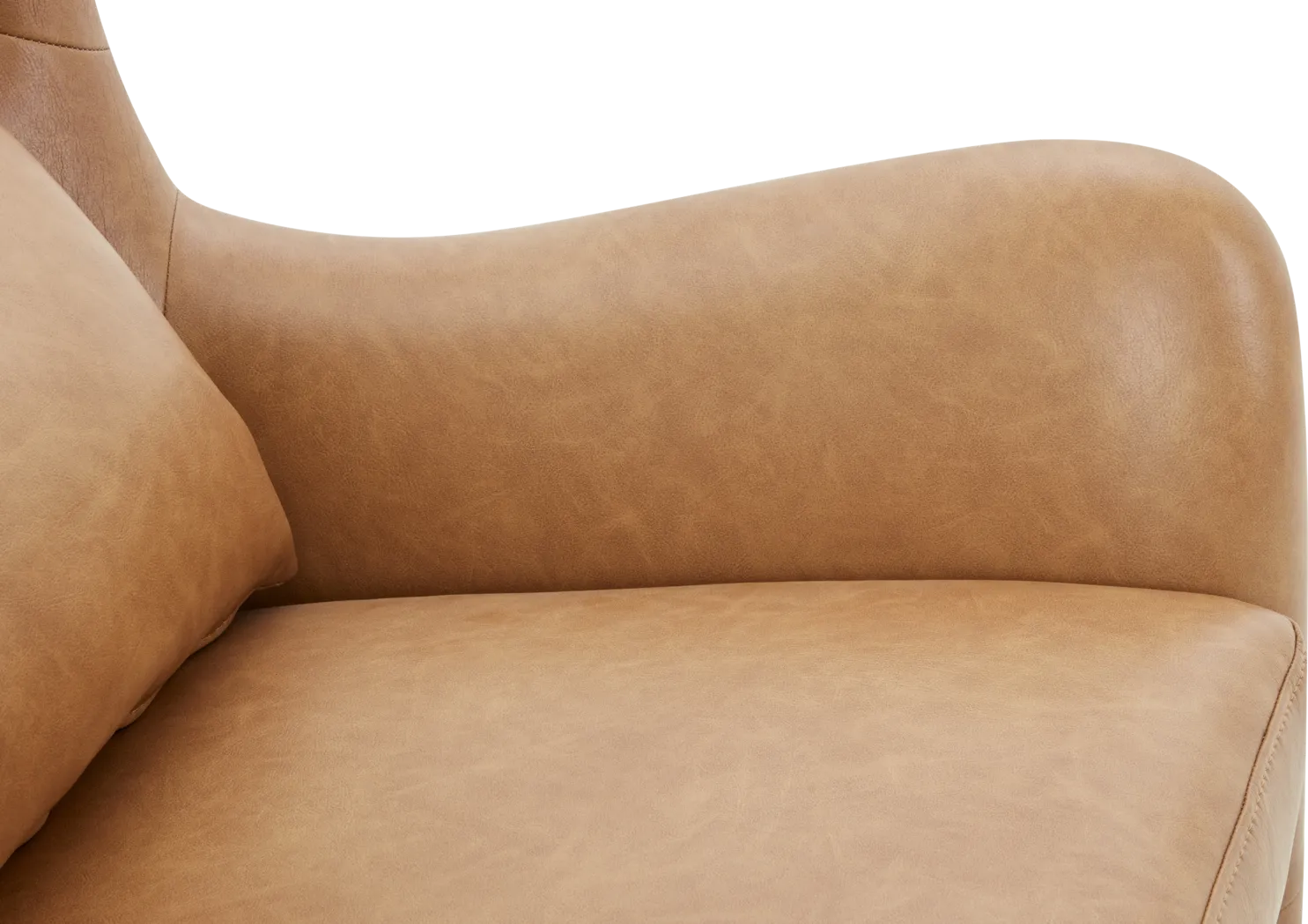 Velina Camel Swivel Chair - Image 7
