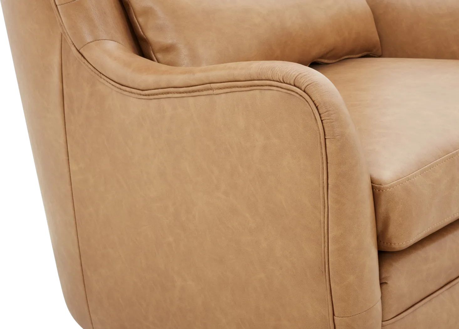 Velina Camel Swivel Chair - Image 5