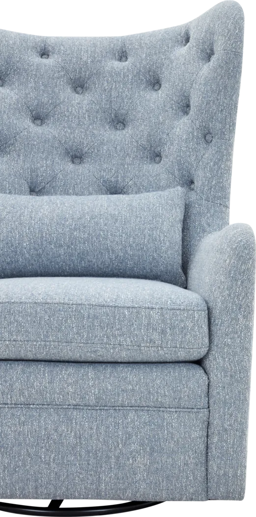 Velina Sky Swivel Chair - Thumbnail - Image 3