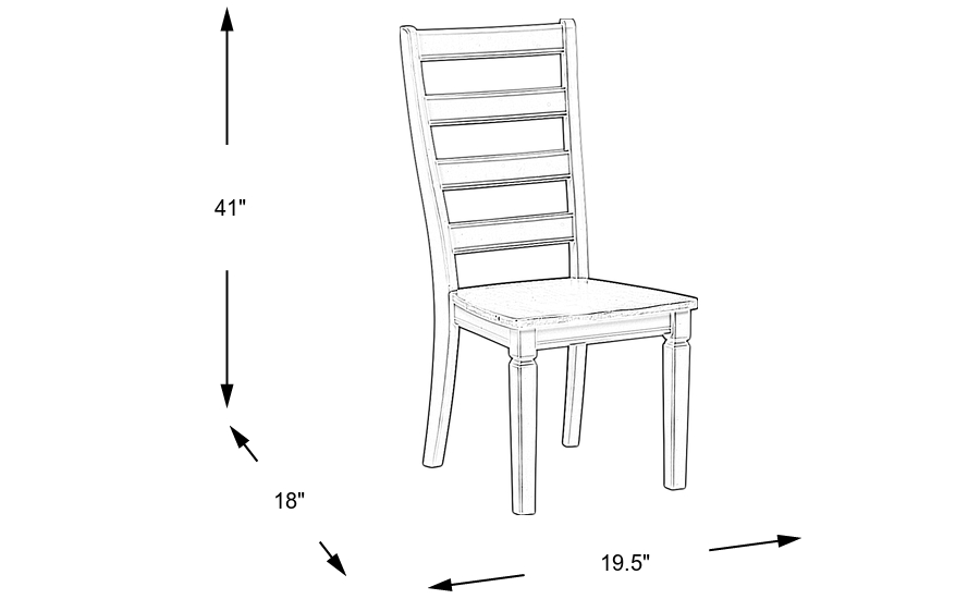 Dimension Image. Please refer to the Dimension Tab on this page for dimension details.