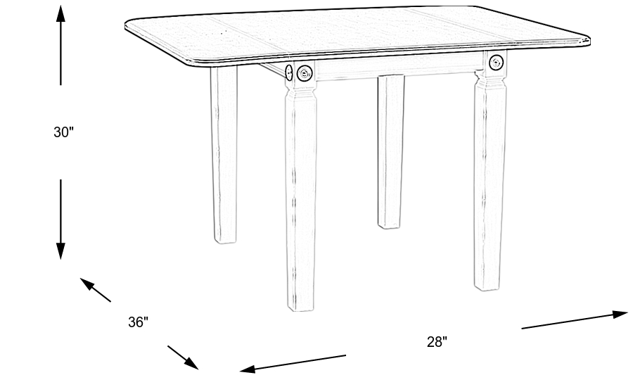 Dimension Image. Please refer to the Dimension Tab on this page for dimension details.