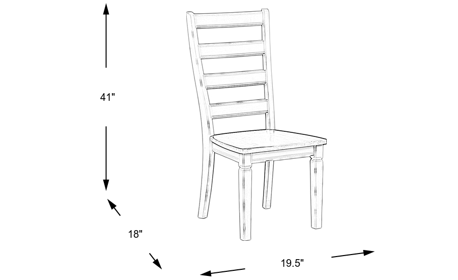 Dimension Image. Please refer to the Dimension Tab on this page for dimension details.