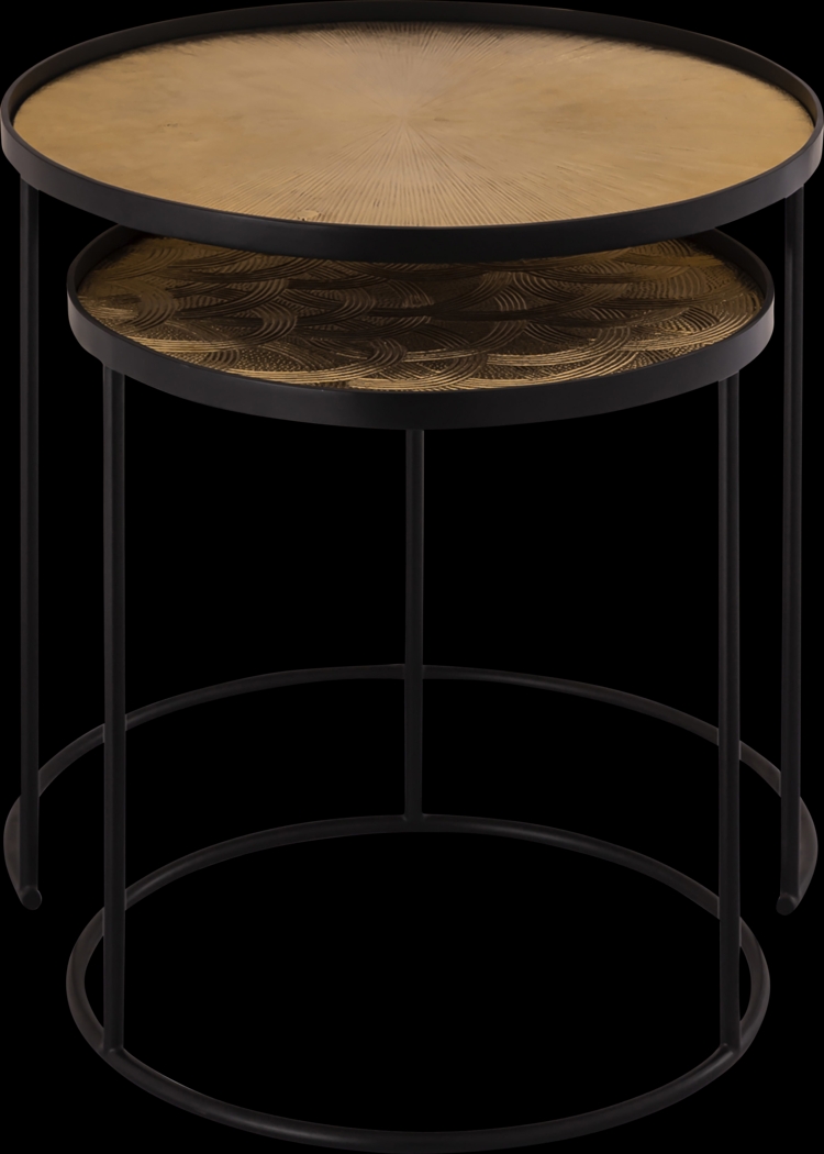 Vellaor Gold Nesting Table, Set of 2 - Thumbnail - Image 2