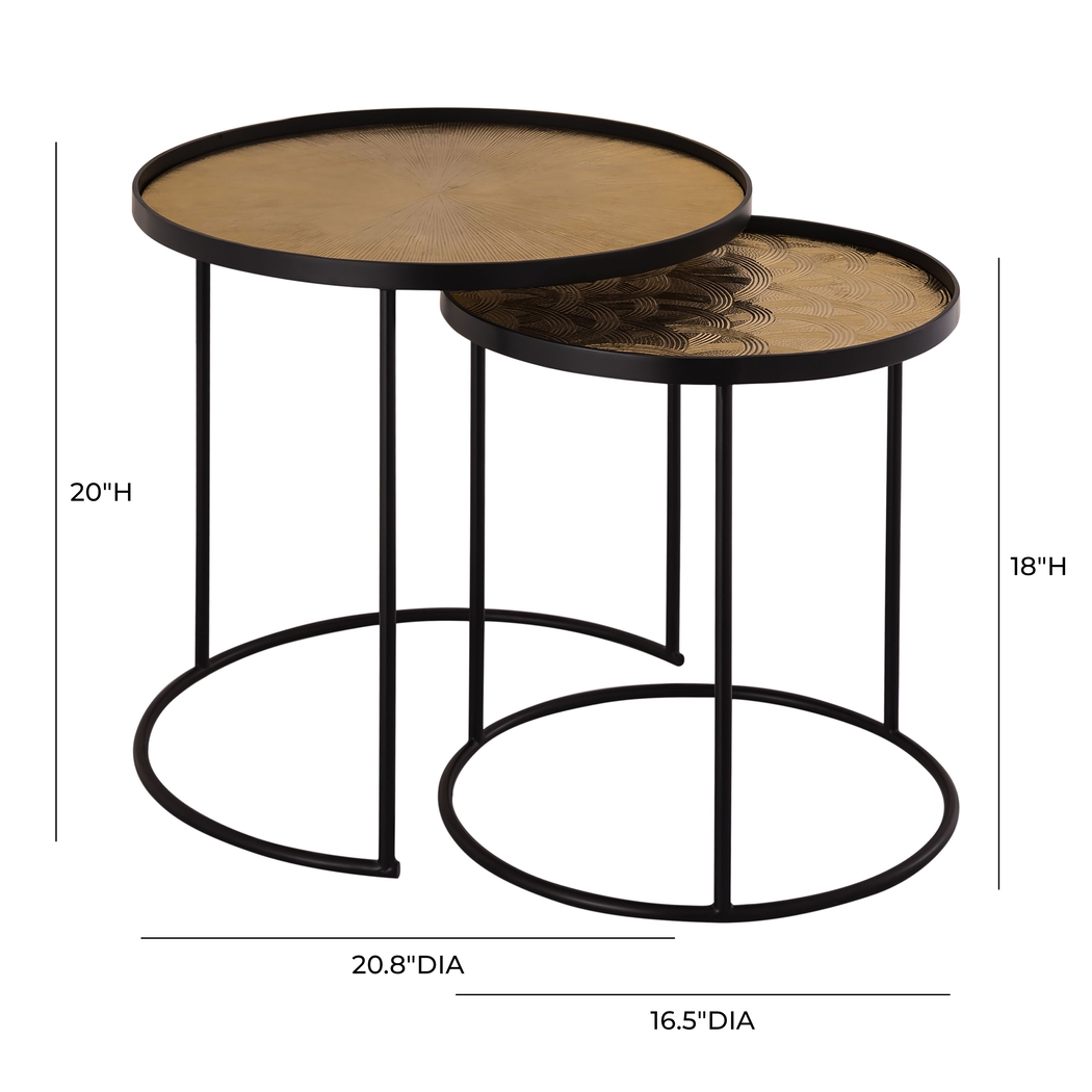 Vellaor Gold Nesting Table, Set of 2 - Thumbnail - Image 11