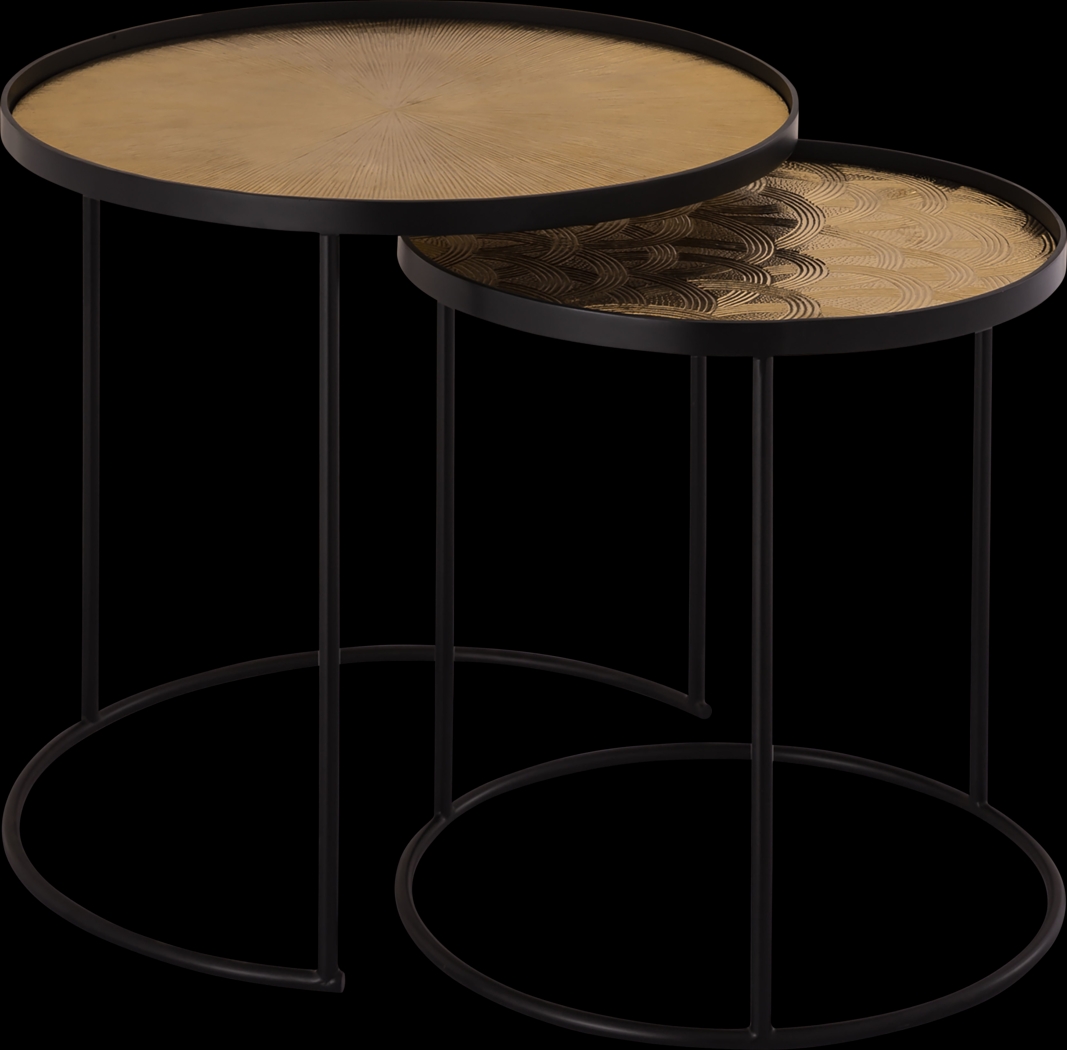 Vellaor Gold Nesting Table, Set of 2 - Thumbnail - Image 1