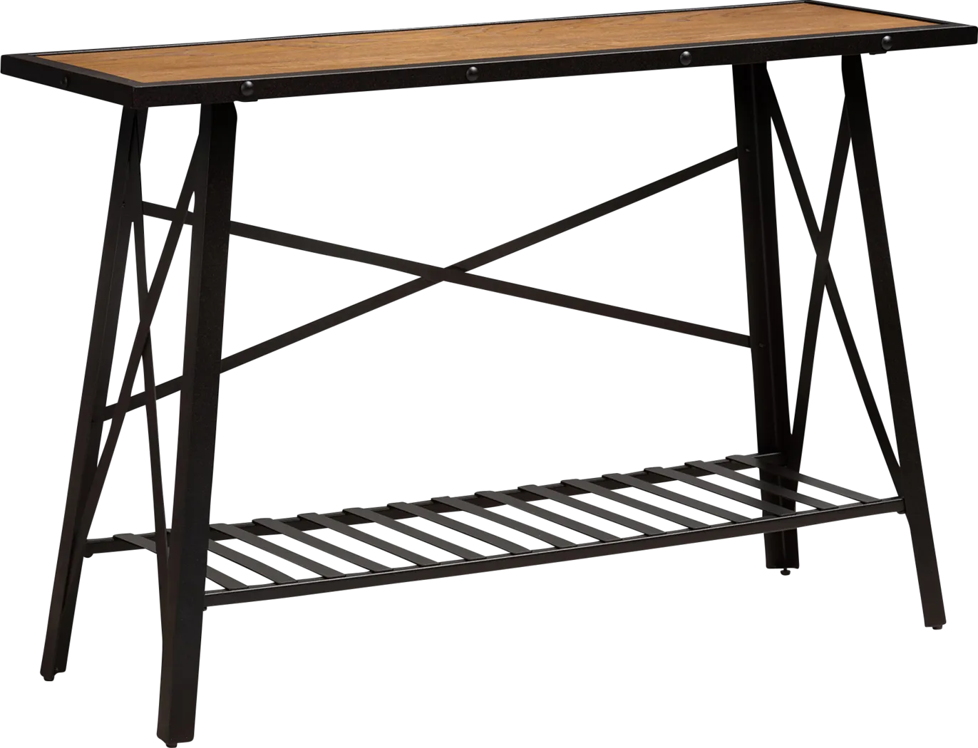 Veller Brown Console Table - Thumbnail - Image 1