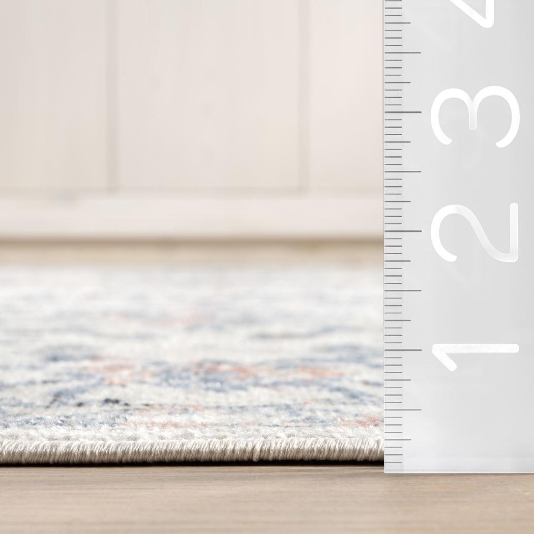 Vellitu Blue 2'8 x 6' Runner Rug - Thumbnail - Image 3
