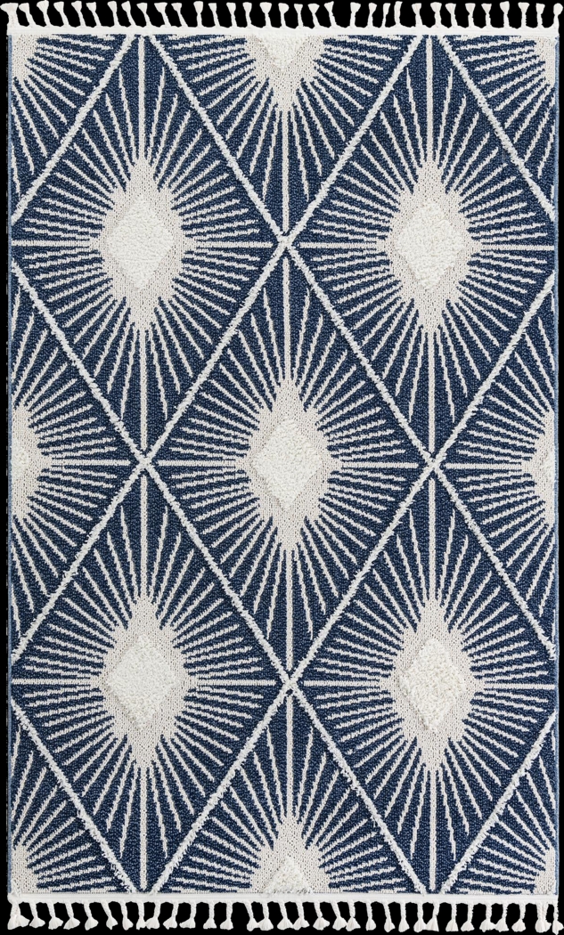 Vellum Navy 9' x 12' Rug - Thumbnail - Image 1