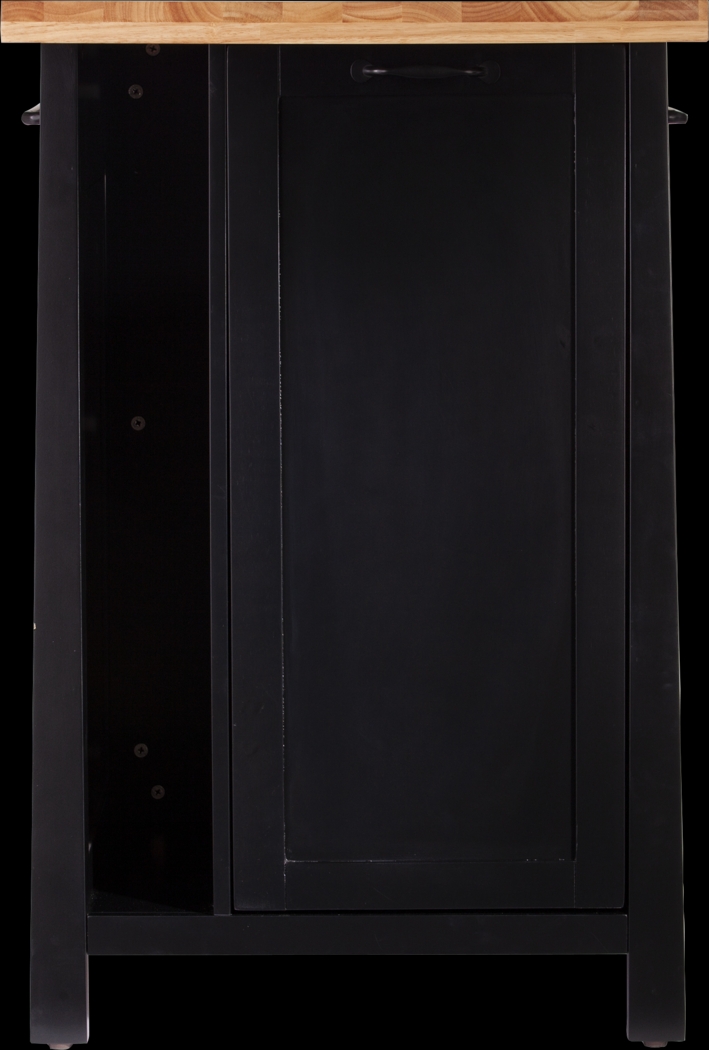 Velmont Black Kitchen Island - Thumbnail - Image 2