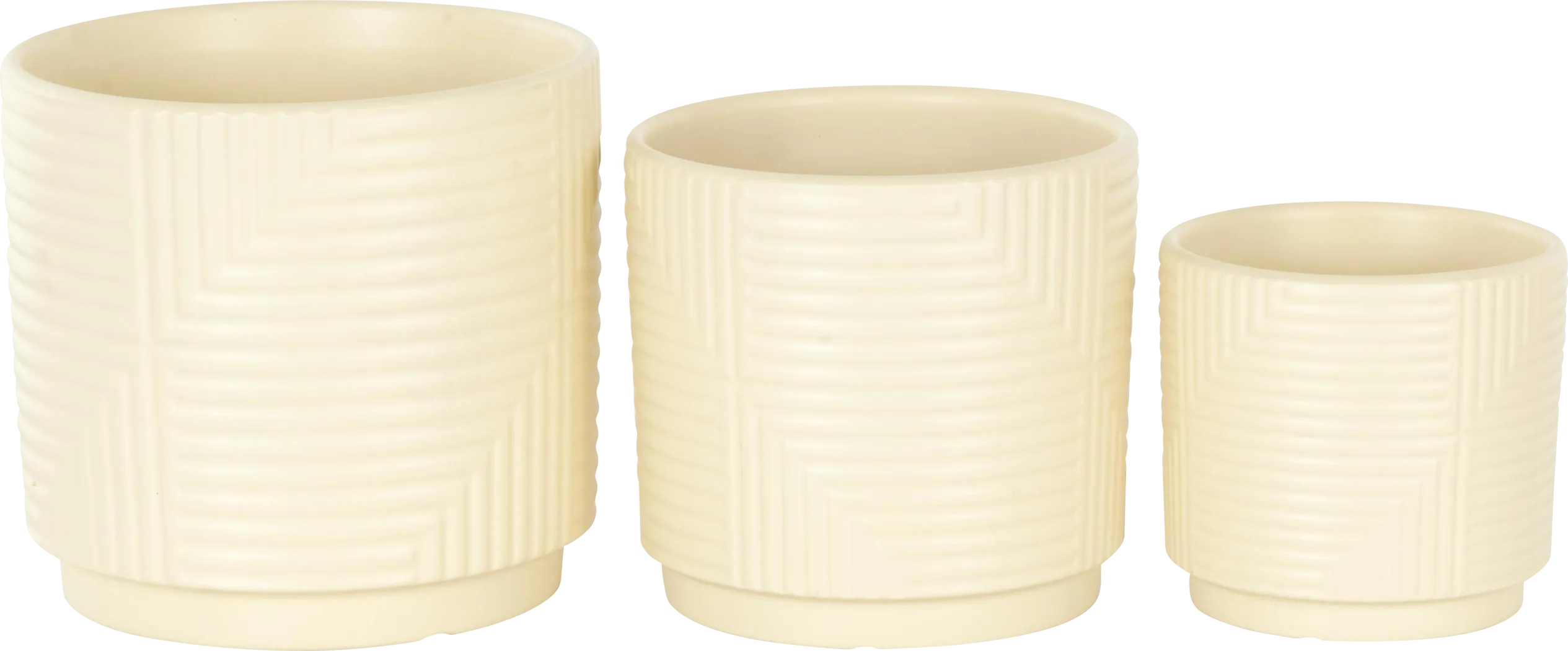 Veloria Cream Planter, Set of 3 - Thumbnail - Image 4