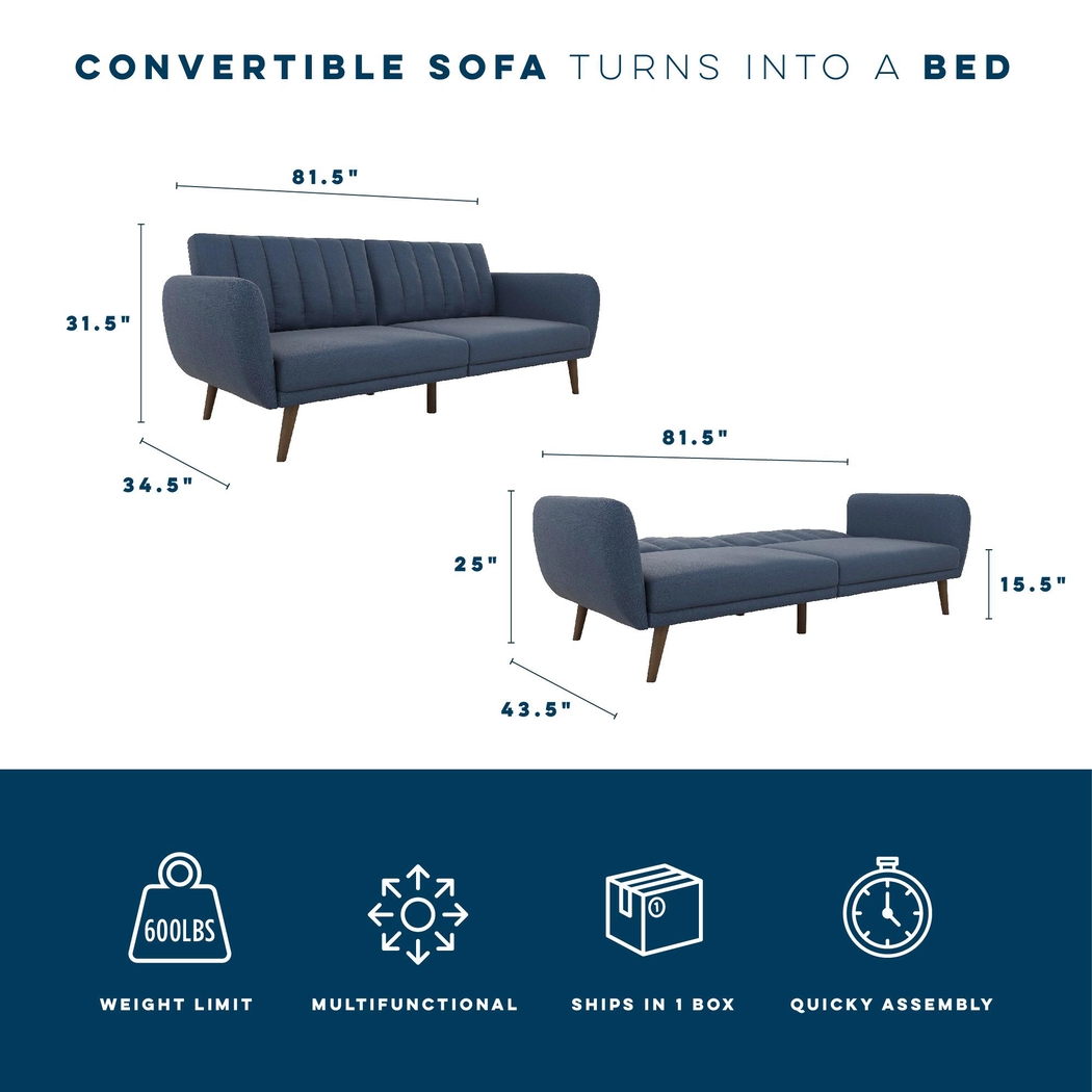 Velron Blue Futon - Thumbnail - Image 11