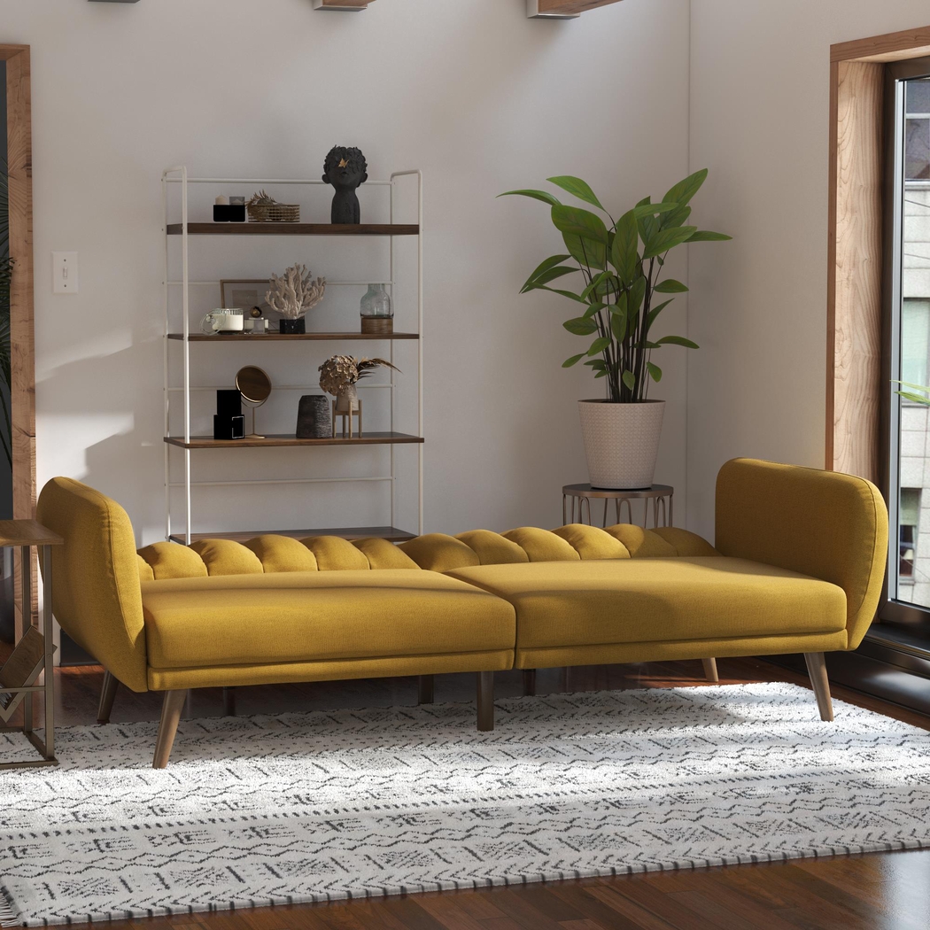 Velron Mustard Futon - Thumbnail - Image 5