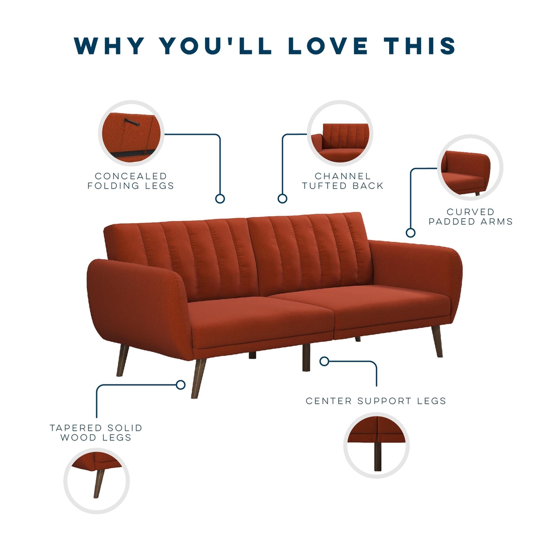 Velron Orange Futon - Thumbnail - Image 12