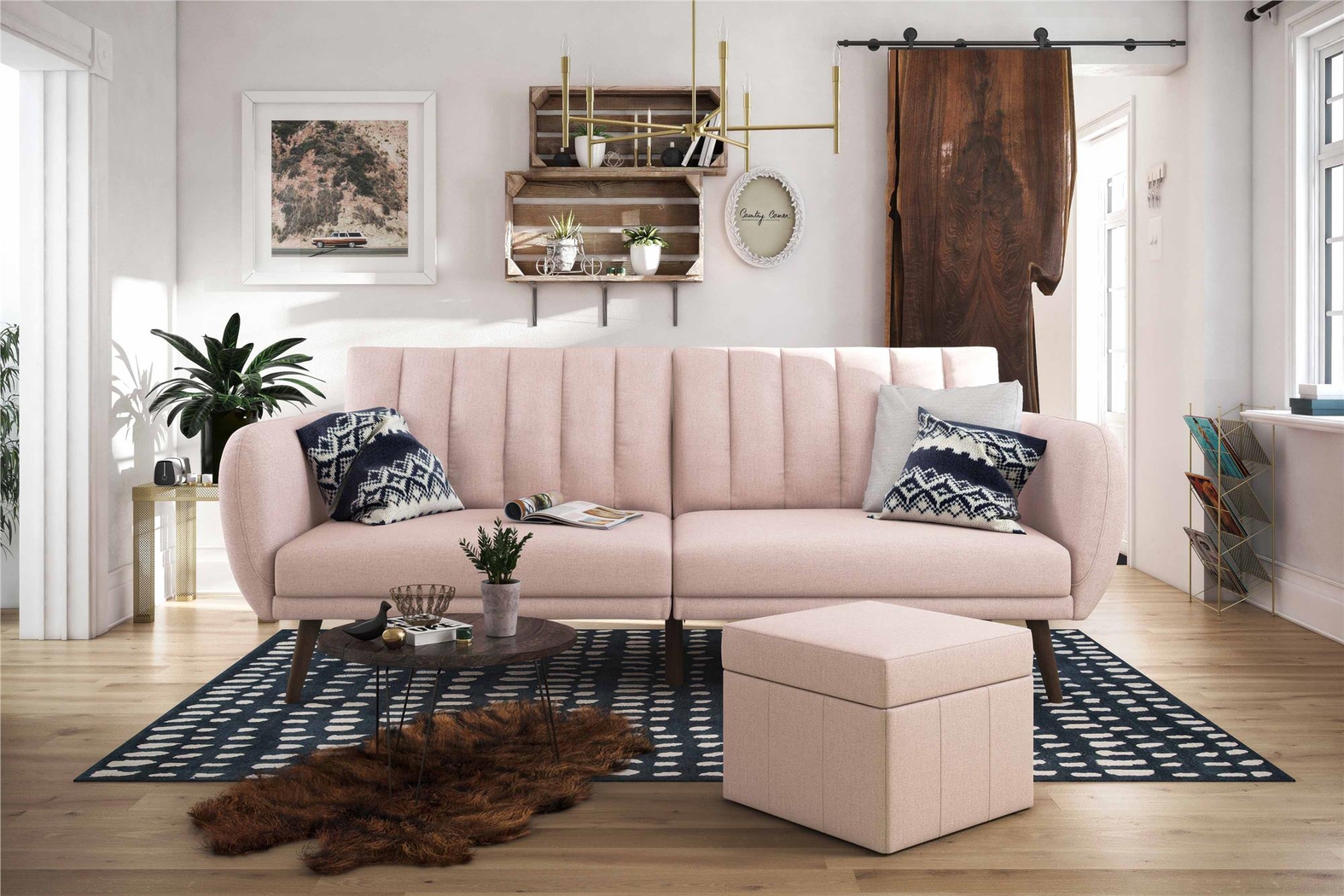 Velron Pink Futon - Thumbnail - Image 3