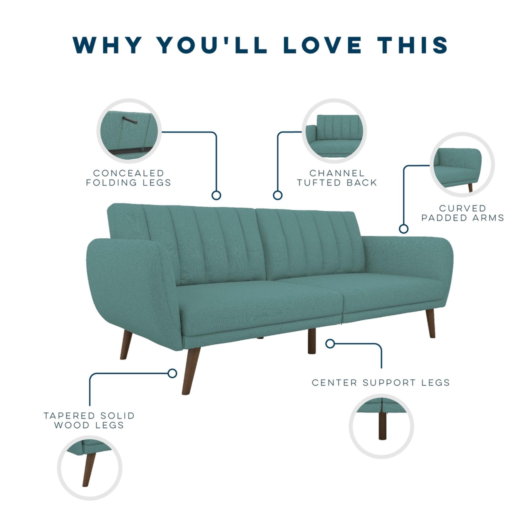 Velron Teal Futon - Thumbnail - Image 10