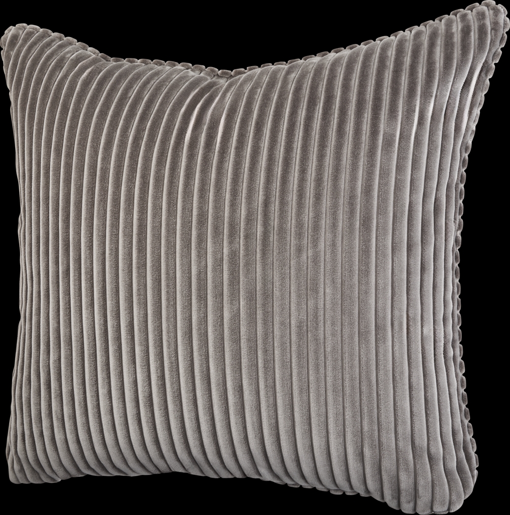 Velvet Cord Smoke Pillow, Set of Two - Thumbnail - Image 2