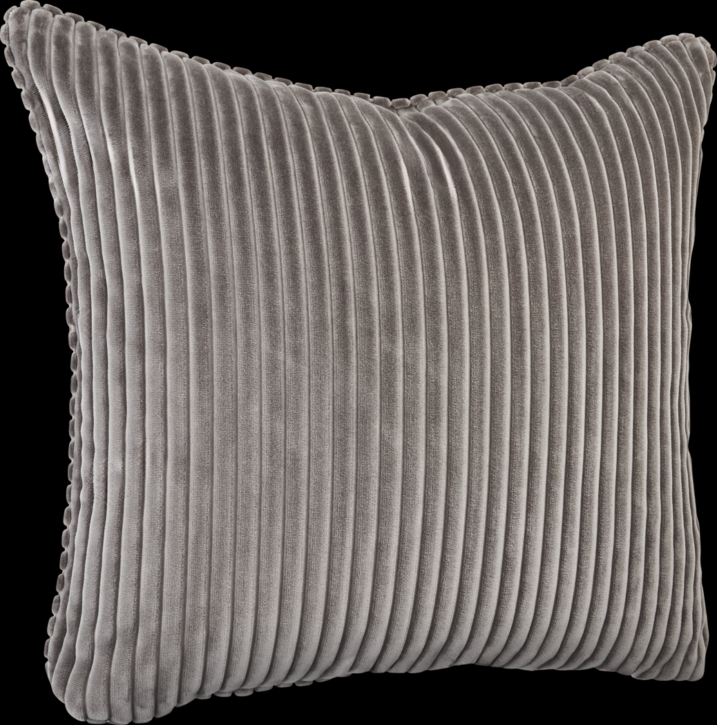 Velvet Cord Smoke Pillow, Set of Two - Thumbnail - Image 3