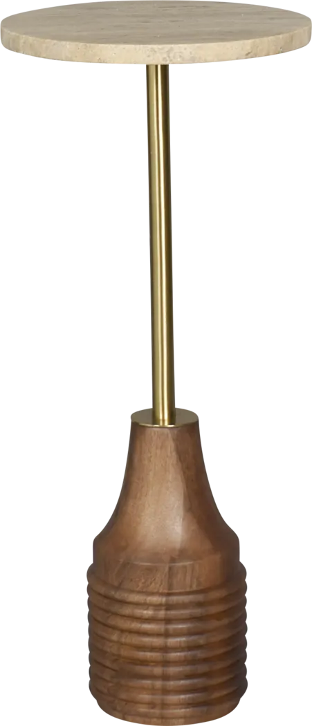 Vendea II Tan Accent Table - Thumbnail - Image 3