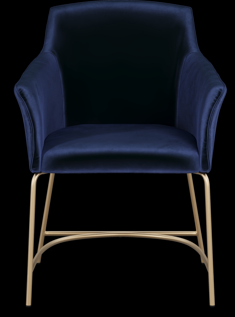 Venetian Court Gold 5 Pc Dining Room with Blue Chairs - Thumbnail - Image 7