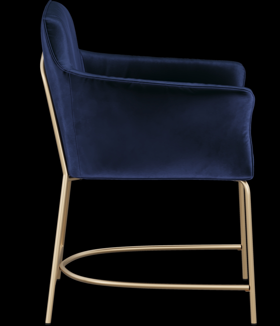 Venetian Court Gold 5 Pc Dining Room with Blue Chairs - Thumbnail - Image 8