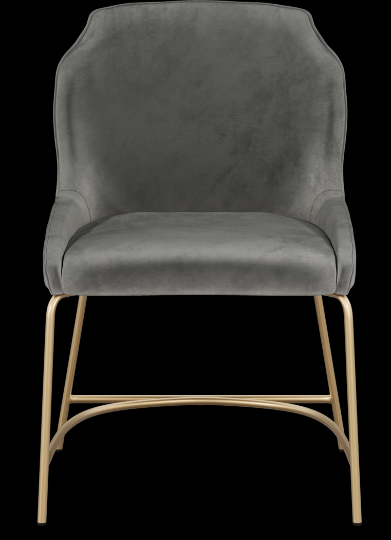 Venetian Court Gold 5 Pc Dining Room with Gray Chairs - Thumbnail - Image 7