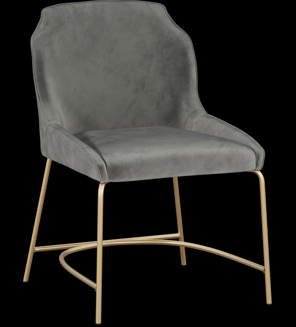 Venetian Court Gold 5 Pc Dining Room with Gray Chairs - Thumbnail - Image 6