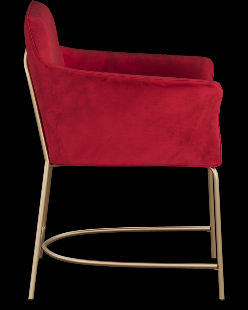 Venetian Court Red Arm Chair - Thumbnail - Image 3