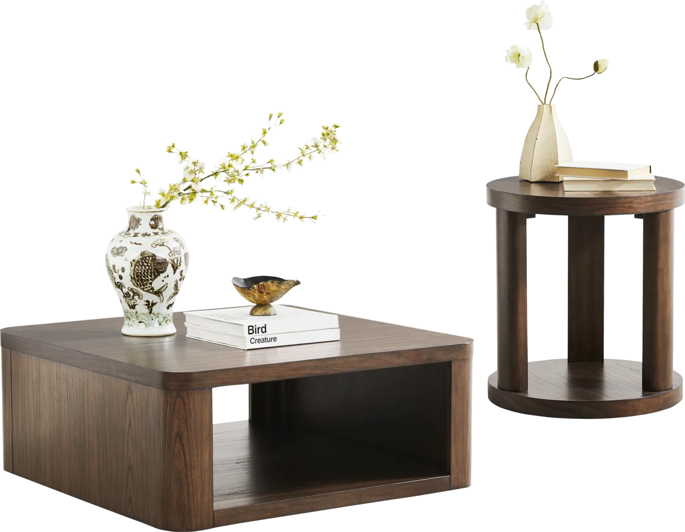 Venice Brown 2 Pc Table Set - Thumbnail - Image 1