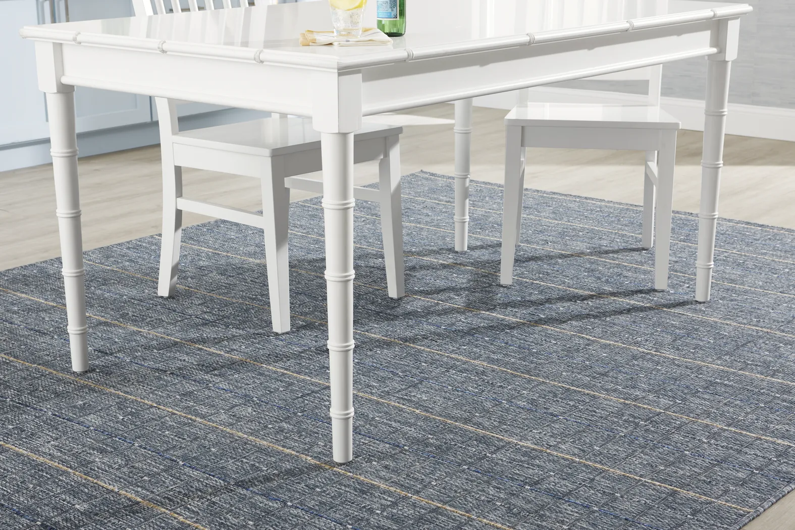 Venice Gardens White Rectangular Dining Table - Image 4