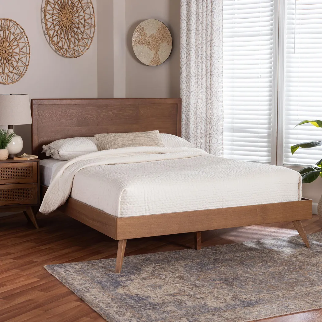 Venru Brown King Platform Bed - Image 2